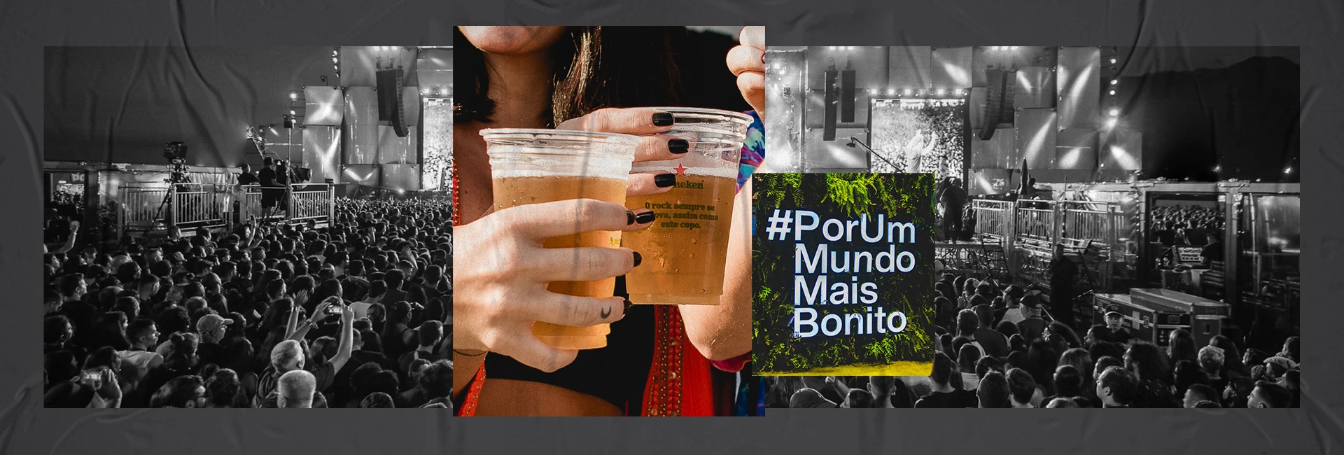 Rock in Rio, Natura e Heineken reciclam copos de plástico da cerveja consumidos em 2019.