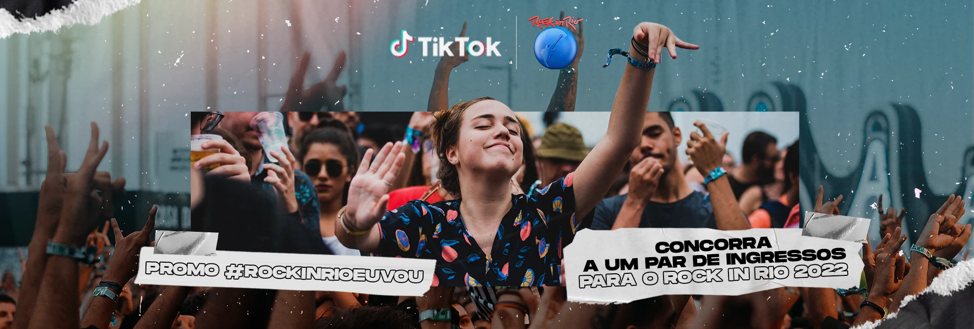 Concorra a um par de ingressos na promoção #RockinRioEuVou no TikTok!