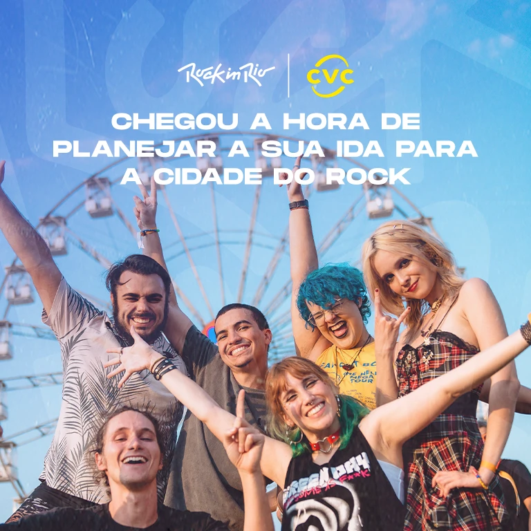 Planeje sua ida à Cidade do Rock com a CVC: a operadora de viagens oficial do festival