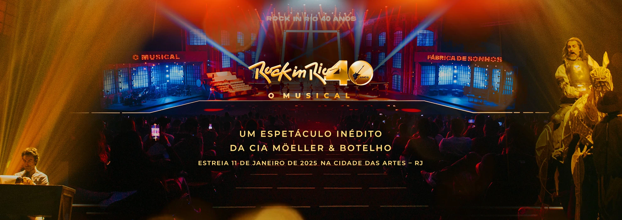 Um espetáculo inédito que celebra o Rock in Rio