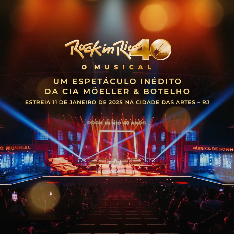 Um espetáculo inédito que celebra o Rock in Rio